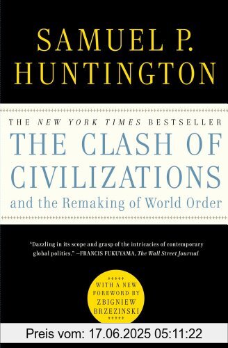 Binding : Taschenbuch, Label : Simon & Schuster, Publisher : Simon & Schuster, NumberOfItems : 1, PackageQuantity : 1, medium : Taschenbuch, numberOfPages : 368, publicationDate : 2011-08-02, authors : Huntington, Samuel P., languages : english, ISBN : 1451628978