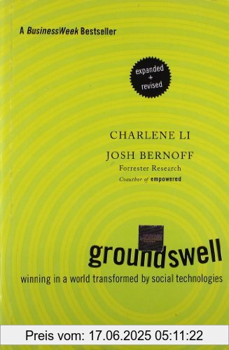 Binding : Taschenbuch, Edition : Expanded, Revis., Label : Harvard Business Review Press, Publisher : Harvard Business Review Press, NumberOfItems : 1, PackageQuantity : 1, medium : Taschenbuch, numberOfPages : 332, publicationDate : 2011-06-01, authors : Charlene Li, Josh Bernoff, languages : english, ISBN : 1422161986