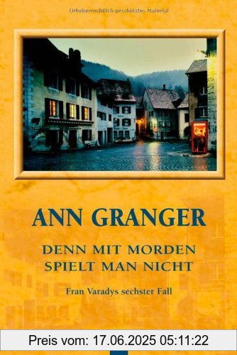 Binding : Taschenbuch, Edition : Aufl. 2007, Label : Bastei Lübbe (BLT), Publisher : Bastei Lübbe (BLT), medium : Taschenbuch, numberOfPages : 384, publicationDate : 2007-08-14, authors : Ann Granger, translators : Axel Merz, languages : german, ISBN : 3404922611