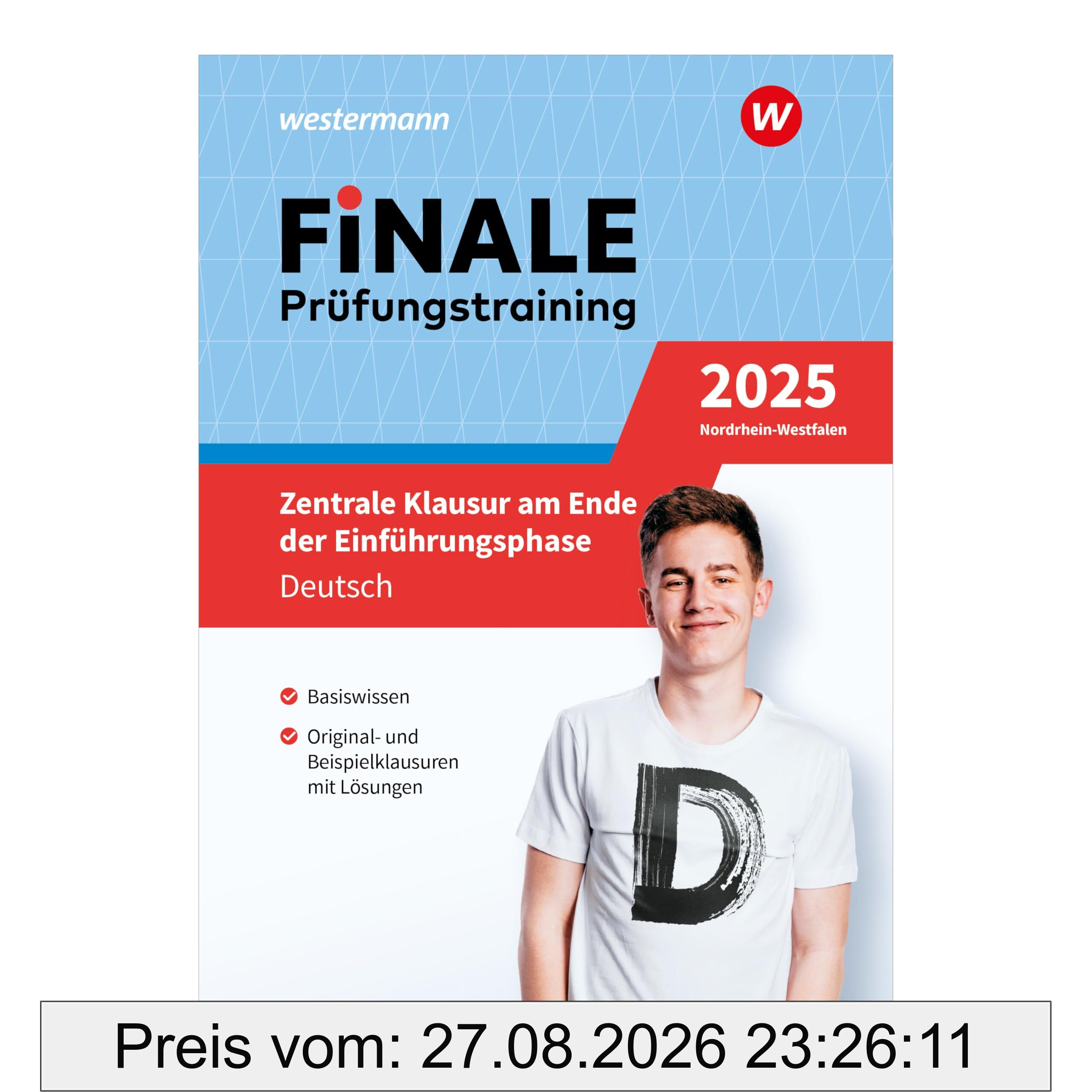 FiNALE Prüfungstraining - Zentrale Klausuren E-Phase Nordrhein-Westfalen: Deutsch 2025
