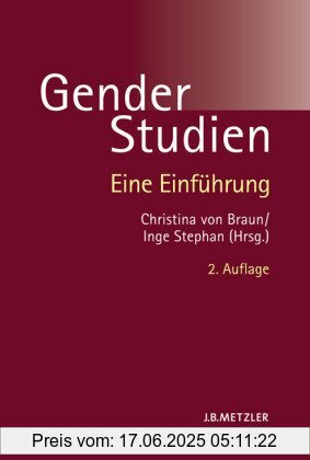 Binding : Broschiert, Edition : 2., aktualisierte Auflage., Label : Metzler, Publisher : Metzler, medium : Broschiert, numberOfPages : 405, publicationDate : 2006-09-21, publishers : Braun, Christina von, Inge Stephan, languages : german, ISBN : 3476021432