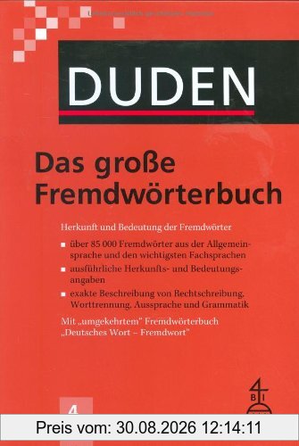 Duden - Das große Fremdwörterbuch - Buch plus CD-ROM: Herkunft und Bedeutung der Fremdwörter - Über 85.000 Fremdwörter