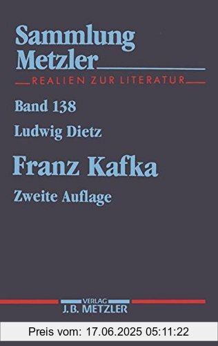 Binding : Broschiert, Edition : 2., erw. u. verb., Label : J.B. Metzler, Part of Springer Nature - Springer-Verlag GmbH, Publisher : J.B. Metzler, Part of Springer Nature - Springer-Verlag GmbH, NumberOfItems : 1, medium : Broschiert, numberOfPages : 170, publicationDate : 1990-01-01, authors : Ludwig Dietz, ISBN : 3476121380