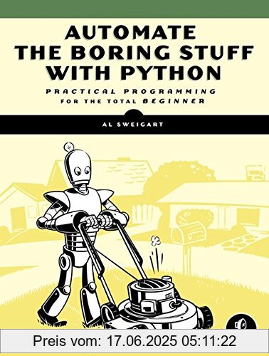 Binding : Taschenbuch, Edition : 1, Label : No Starch Press, Publisher : No Starch Press, NumberOfItems : 1, PackageQuantity : 1, medium : Taschenbuch, numberOfPages : 502, publicationDate : 2015-05-05, authors : Albert Sweigart, languages : english, ISBN : 1593275994