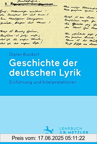 Binding : Broschiert, Edition : 1, Label : J.B. Metzler Verlag GmbH, Publisher : J.B. Metzler Verlag GmbH, medium : Broschiert, numberOfPages : 170, publicationDate : 2015-09-07, releaseDate : 2015-09-07, authors : Burdorf Dieter, Burdorf Dieter, languages : german, ISBN : 3476026191