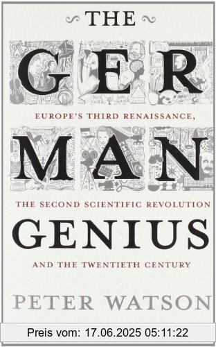 Binding : Taschenbuch, Label : Simon & Schuster UK, Publisher : Simon & Schuster UK, NumberOfItems : 1, medium : Taschenbuch, numberOfPages : 964, publicationDate : 2011-08-04, authors : Peter Watson, languages : english, ISBN : 1416526153