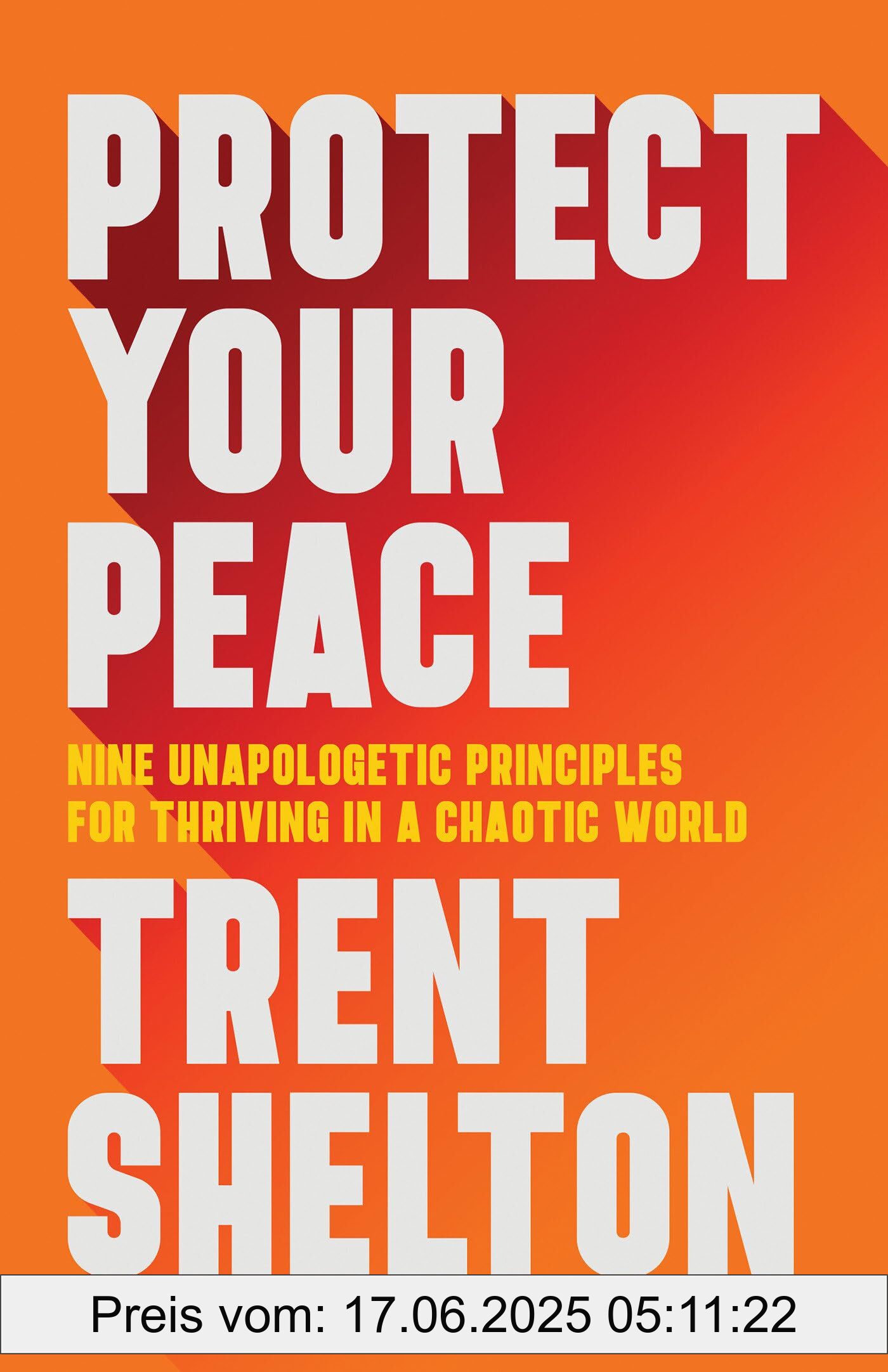 Binding : hardcover, Label : Protect Your Peace : Nine Unapologetic Principles for Thriving in a Chaotic World, NumberOfItems : 1, medium : hardcover, numberOfPages : 189, publicationDate : 2024-03-05, releaseDate : 2024-03-05, languages : english, ISBN : 1401973167
