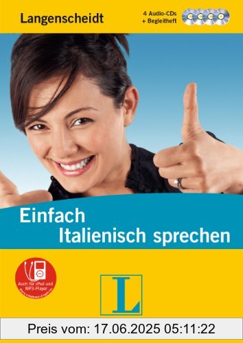 Binding : Audio CD, Label : Langenscheidt, Publisher : Langenscheidt, Format : Audiobook, medium : Audio CD, publicationDate : 2011-03-03, releaseDate : 2011-03-03, runningTime : 200 minutes, languages : italian, german, ISBN : 3468201931