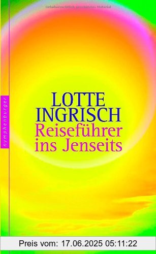 Binding : Gebundene Ausgabe, Edition : 1, Label : Nymphenburger, Publisher : Nymphenburger, medium : Gebundene Ausgabe, numberOfPages : 112, publicationDate : 2010-06-21, authors : Lotte Ingrisch, languages : german, ISBN : 3485013269