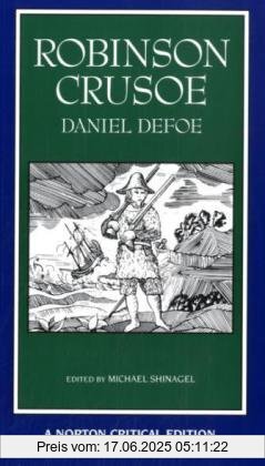 Binding : Taschenbuch, Edition : 0002, Label : Norton, Publisher : Norton, NumberOfItems : 1, medium : Taschenbuch, numberOfPages : 448, publicationDate : 1994-02-23, authors : Daniel Defoe, publishers : Michael Shinagel, languages : english, ISBN : 0393964523