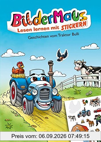 Bildermaus - Lesen lernen mit Stickern - Geschichten vom Traktor Bulli