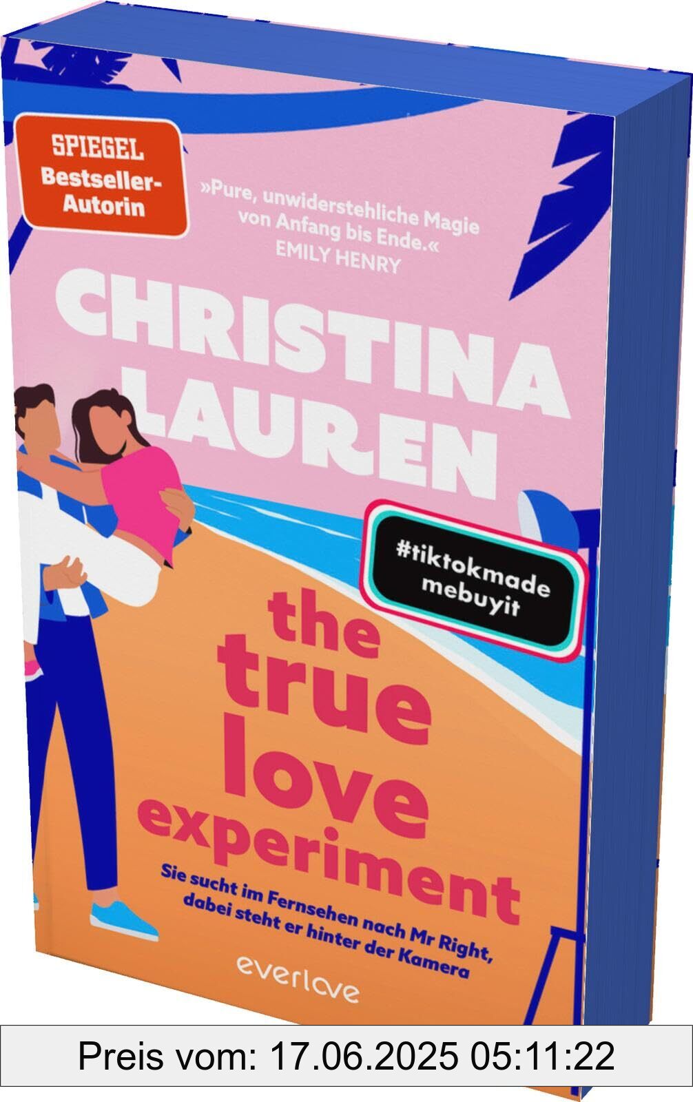 Binding : perfect, Label : The True Love Experiment – Sie sucht im Fernsehen nach Mr Right, dabei steht er hinter der Kamera : Roman | Mit limitiertem Farbschnitt | Für Fans von ... Equation« der TikTok-Lieblingsautorin, medium : perfect, numberOfPages : 480, publicationDate : 2024-10-24, languages : german, ISBN : 3492064744