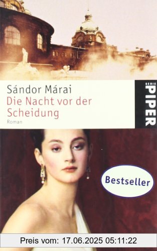 Binding : Taschenbuch, Edition : 1, Label : Piper Taschenbuch, Publisher : Piper Taschenbuch, NumberOfItems : 1, medium : Taschenbuch, numberOfPages : 224, publicationDate : 2005-10-01, authors : Sándor Márai, translators : Margit Ban, languages : german, ISBN : 3492245447