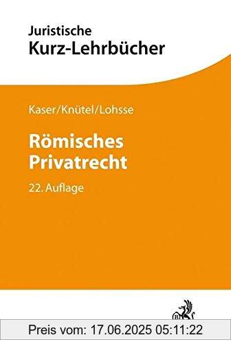 Brand : Beck C. H., Binding : Taschenbuch, Edition : 22., überarbeitete und erweiterte, Label : C.H.Beck, Publisher : C.H.Beck, medium : Taschenbuch, numberOfPages : 532, publicationDate : 2020-12-16, authors : Max Kaser, Rolf Knütel †, Sebastian Lohsse, ISBN : 3406744125