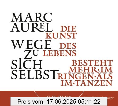 Binding : Audio CD, Edition : 1, Label : C.H.Beck, Publisher : C.H.Beck, Format : Audiobook, medium : Audio CD, publicationDate : 2008-02-15, runningTime : 59 minutes, authors : Marc Aurel, languages : german, ISBN : 3406571476