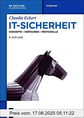 Binding : Broschiert, Edition : 9., aktualisierte Auflage, Label : De Gruyter Oldenbourg, Publisher : De Gruyter Oldenbourg, medium : Broschiert, numberOfPages : 990, publicationDate : 2014-09-26, authors : Claudia Eckert, languages : german, ISBN : 348677848X