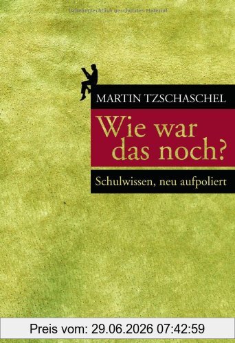 Martin Tzschaschel Wie War Das Noch?, Schulwissen, Neu Aufpoliert -