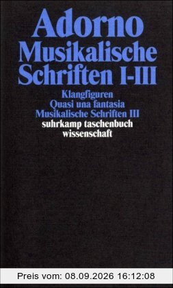 Adorno, Theodor W., Bd.16 : Musikalische Schriften I-III