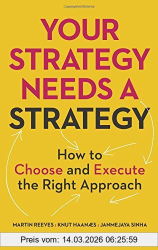 Martin Reeves Your Strategy Needs A Strategy, How To Choose And Execute The Right Approach