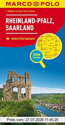 unbekannt Marco Polo Karte Deutschland Blatt 10 Rheinland-Pfalz, Saarland 1, 200 000 (Marco Polo Karte 1, 200000)
