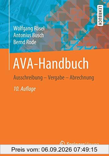 AVA-Handbuch: Ausschreibung – Vergabe – Abrechnung