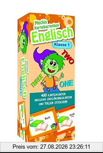 Karteibox Englisch Klasse 1: mit 400 farbigen Karteikarten und tollen Stickern