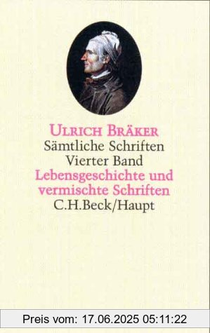 Binding : Gebundene Ausgabe, Edition : 1, Label : C.H.Beck, Publisher : C.H.Beck, medium : Gebundene Ausgabe, numberOfPages : 708, publicationDate : 2000-09-11, authors : Ulrich Bräker, languages : german, ISBN : 3406435386