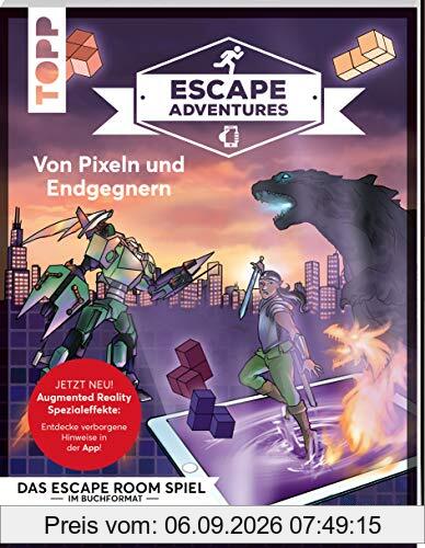 Escape Adventures AR – Augmented Reality. Von Pixeln und Endgegnern: Das ultimative Escape-Room-Erlebnis mit spannenden Augmented-Reality-Rätseln für ... Mittel. 120 Minuten Spielzeit