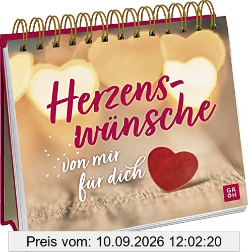Herzenswünsche von mir für dich: Aufsteller mit emotionalen Texten und stimmungsvollen Zitaten als Geschenk für Lieblingsmenschen