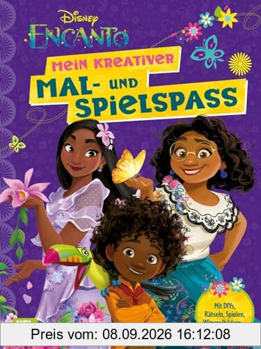 Disney Encanto: Mein kreativer Mal- und Spielspaß: Magische DIYs, Rätsel, Spiele, Malbilder und vieles mehr (ab 4 Jahren)