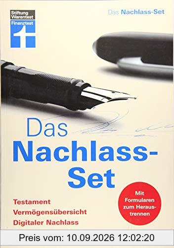 Das Nachlass-Set: Testament, Vermögensübersicht, Digitaler Nachlass, Bestattungsverfügung