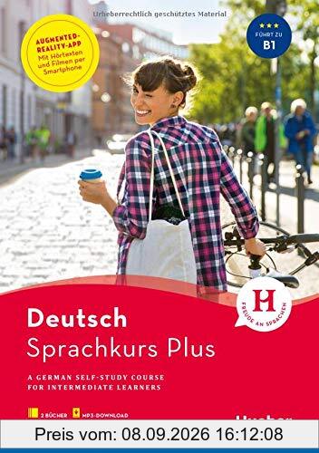 Hueber Sprachkurs Plus Deutsch B1, Englische Ausgabe: A German Self-Study Course for Intermediate Learners / Buch mit Audios und Videos online, App, Online-Übungen und Begleitbuch
