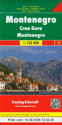 Freytag Berndt Autokarten, Montenegro - Maßstab 1:150.000