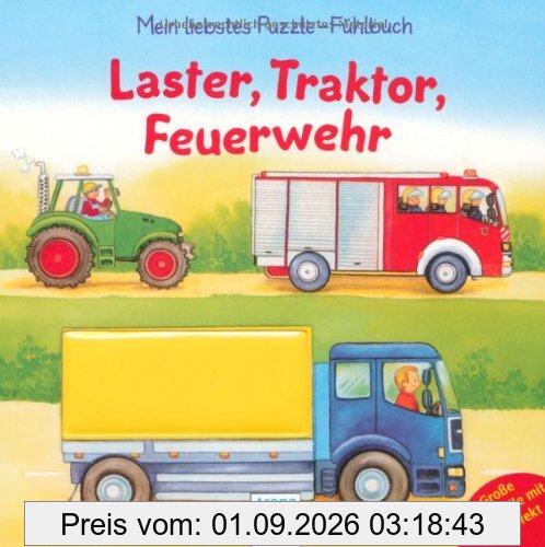 Laster, Traktor, Feuerwehr: Mein liebstes Puzzle-Fühlbuch