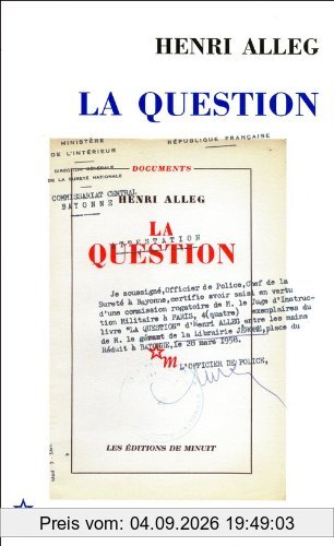 La question. La torture au coeur de la République