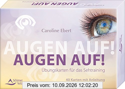 Kartenset: Augen auf!: Übungskarten für das Sehtraining - Kartenset, 40 Karten mit Anleitung