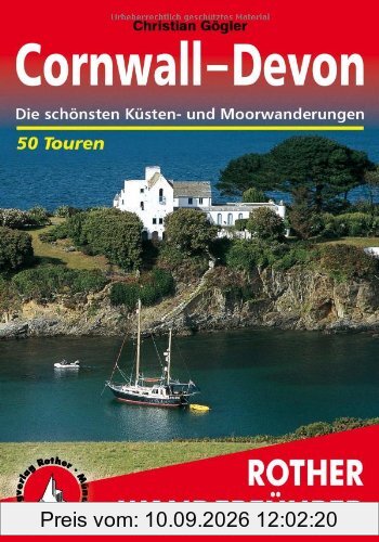 Cornwall - Devon. Die schönsten Küsten- und Moorwanderungen. 50 Touren (Rother Wanderführer)
