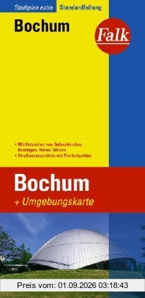 Falk Stadtplan Extra Standardfaltung Bochum
