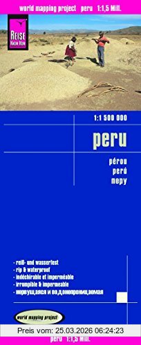 Peter Rump, Reise Know-How Verlag Reise Know-How Landkarte Peru (1, 1.500.000), World Mapping Project