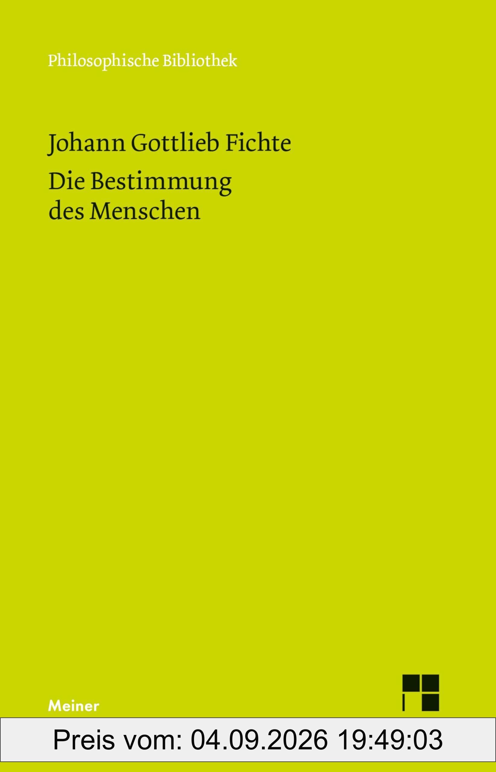 Die Bestimmung des Menschen