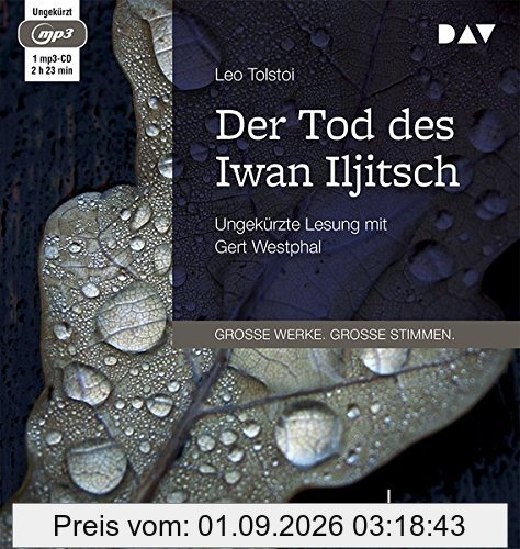 Der Tod des Iwan Iljitsch: Ungekürzte Lesung mit Gert Westphal (1 mp3-CD)