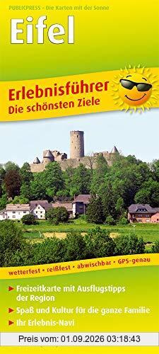 Eifel: Erlebnisführer mit Gutscheinen und Informationen zu Freizeiteinrichtungen auf der Kartenrückseite, wetterfest, reißfest, GPS-genau. 1:170000 (Erlebnisführer / EF)
