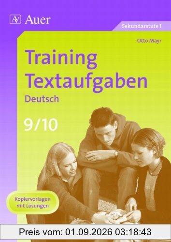 Training Textaufgaben Deutsch, Klasse 9/10