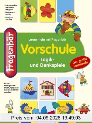 Fragenbär, Vorschule - Logik- und Denkspiele