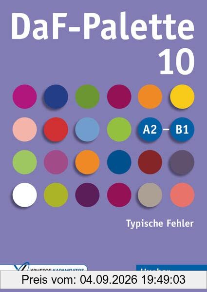 DaF-Palette 10: Typische Fehler: Übungsbuch