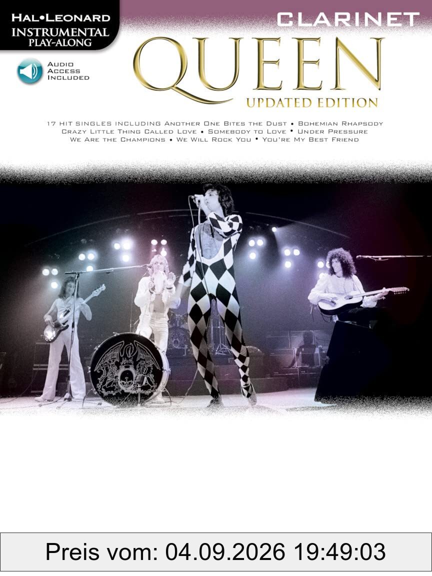 Queen - Clarinet (Book/Audio): Clarinet Instrumental Play-Along (Hal Leonard Instrumental Play-along)