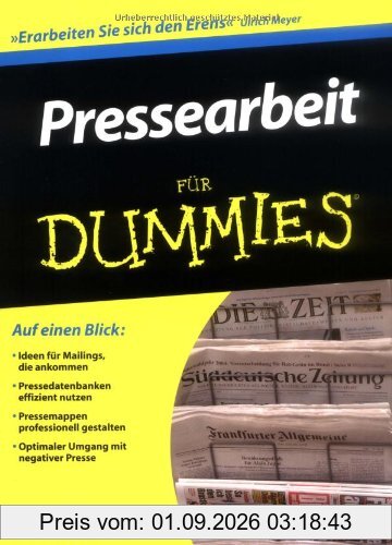 Pressearbeit für Dummies (Fur Dummies)