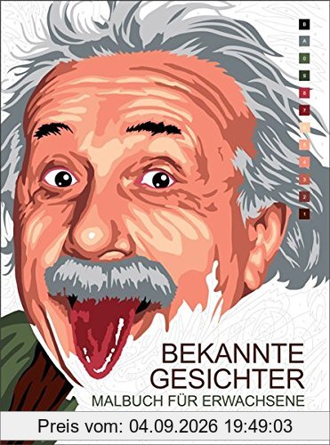 Malbuch für Erwachsene: Bekannte Gesichter: Tolle Porträts wie von selbst entstehen lassen