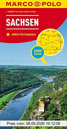 MARCO POLO Karte Deutschland Blatt 9 Sachsen 1:200 000 (MARCO POLO Karten 1:200.000)