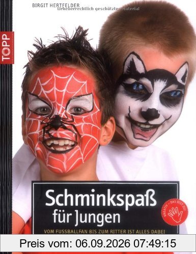 Schminkspaß für Jungs: Vom Fußballfan bis zum Ritter ist alles dabei